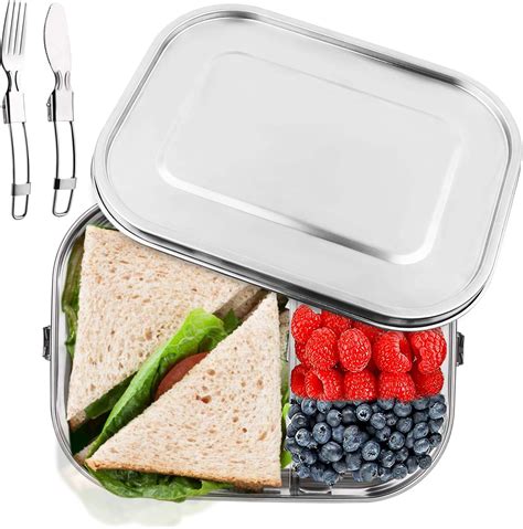 bento box metal|lunch box steel bento adult.